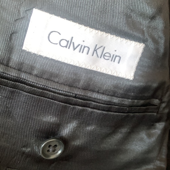 Calvin Klein 3 Piece Suit - Dark Grey Pinstripe - Picture 4 of 12